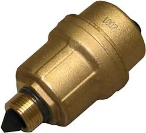 BOSCH-Entlüfter, metallisch, mit Gewinde und konischer Spitze. Das Produkt dient zur automatischen Entlüftung unter Druck.